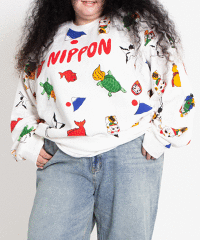 PUNYUS(プニュス) | 【新サイズ】NIPPON総柄スウェット