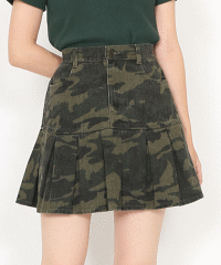 PUNYUS(プニュス) | ミリタリープリーツヘムミニスカート