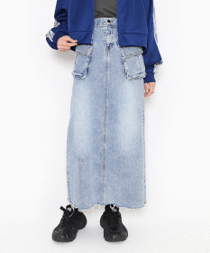 プニュズのロングスカート フリルティアードロングスカート[商品：PN24SS-008] - PUNYUS