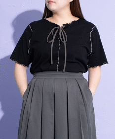 トップス PUNYUS PUNYUS tシャツ グラデーションシアートップス レディース