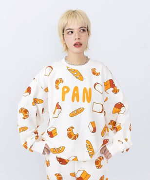 フード総柄スウェット(RAMUNE)[商品：PN21SS-032-1R] - PUNYUS Online