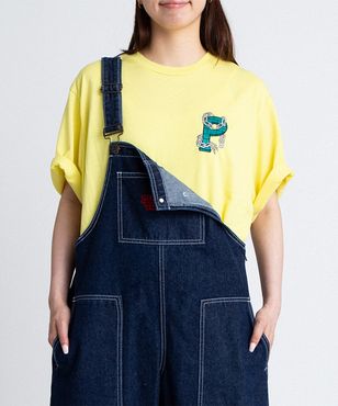 ロゴ刺繍デニムオーバーオール[商品：PN26SS-002] - PUNYUS Online