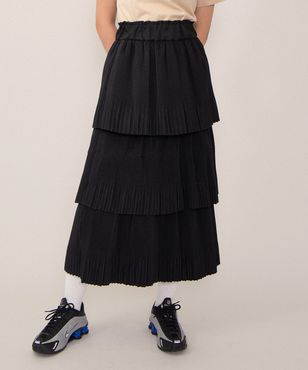 フリルティアードロングスカート[商品：PN26SS-027] - PUNYUS Online
