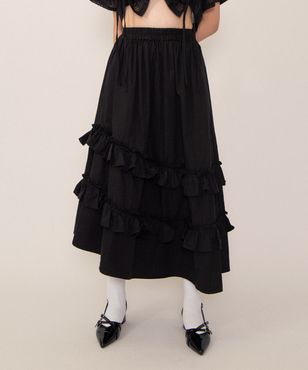 フリルティアードロングスカート[商品：PN26SS-027] - PUNYUS Online