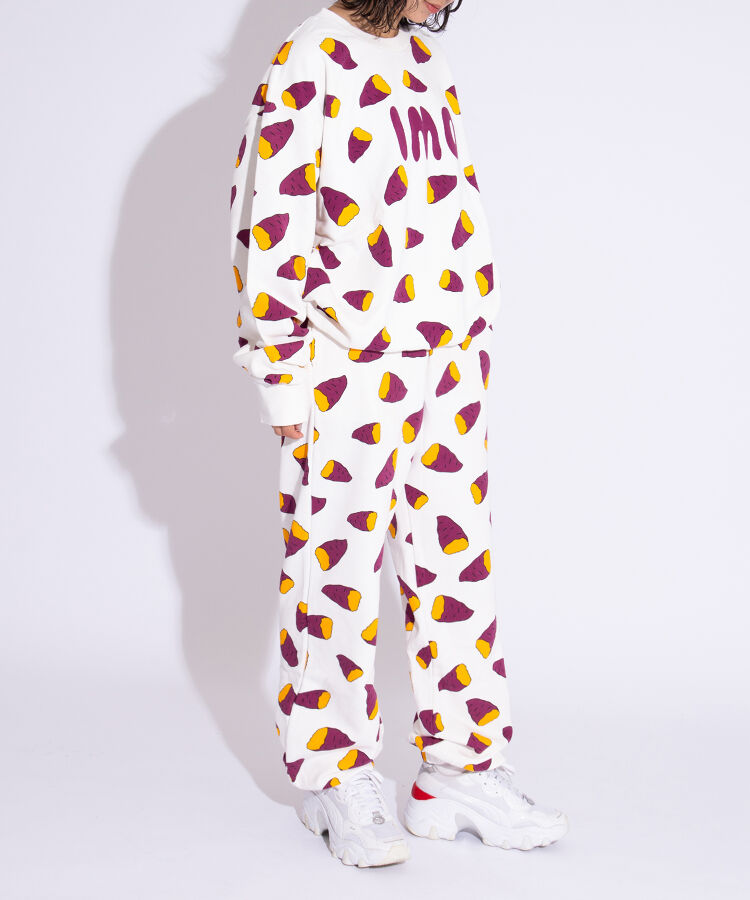 【新サイズ】フード総柄スウェットパンツ