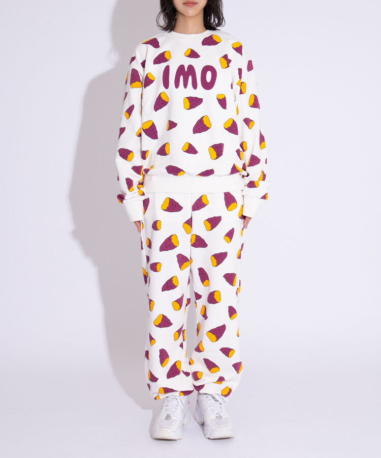 【新サイズ】フード総柄スウェットパンツ