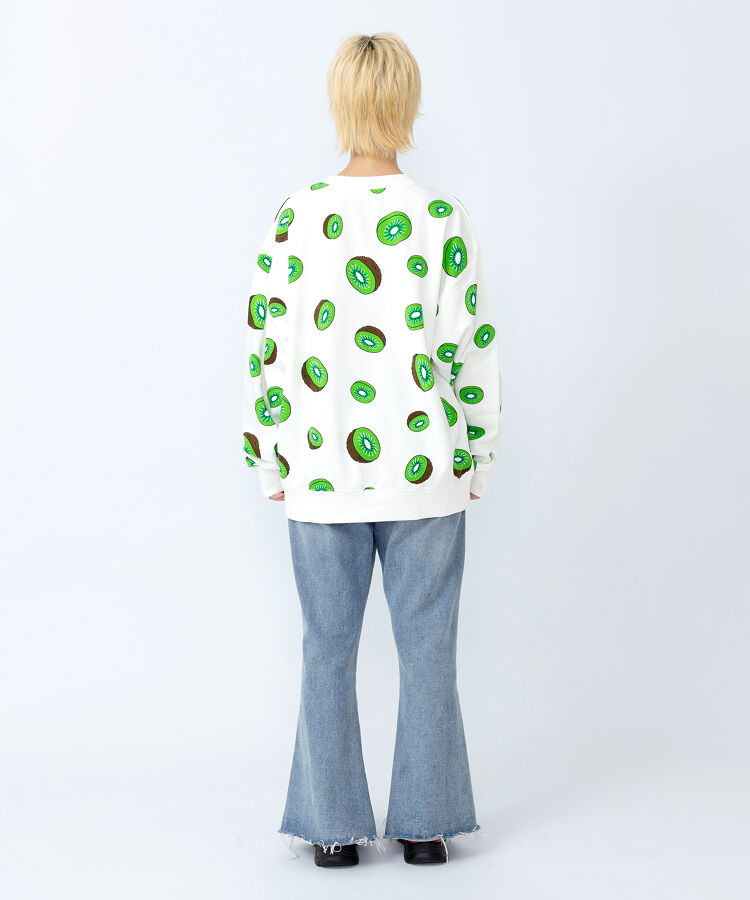 【新サイズ】フード総柄スウェット