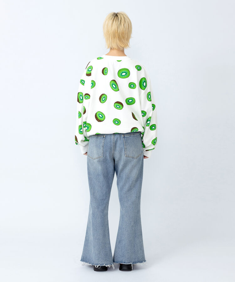 【新サイズ】フード総柄スウェット