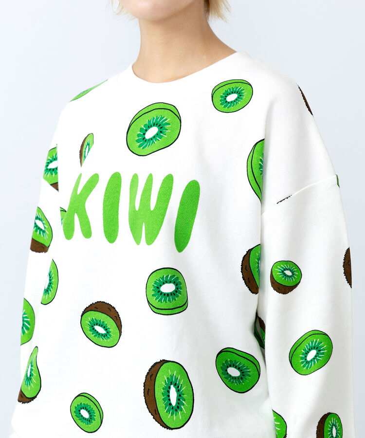 【新サイズ】フード総柄スウェット