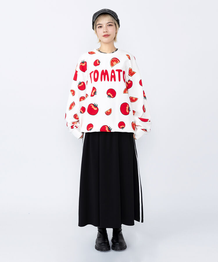 【新サイズ】フード総柄スウェット