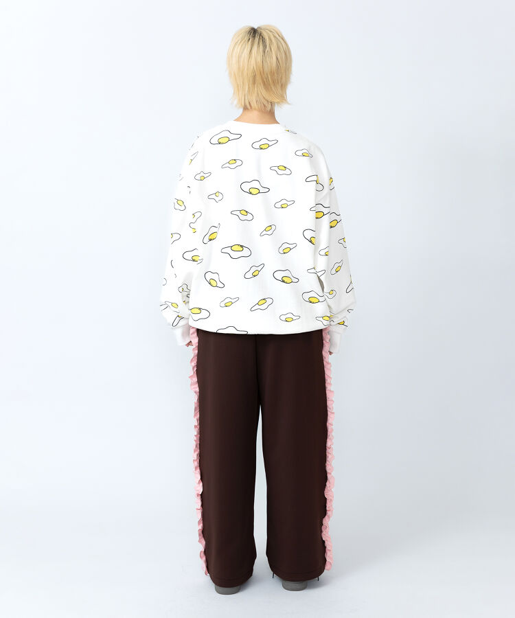 【新サイズ】目玉焼き総柄スウェット