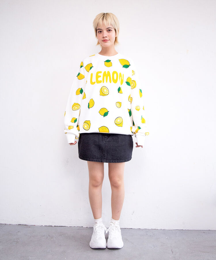 【新サイズ】フード総柄スウェット