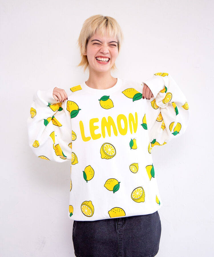 【新サイズ】フード総柄スウェット