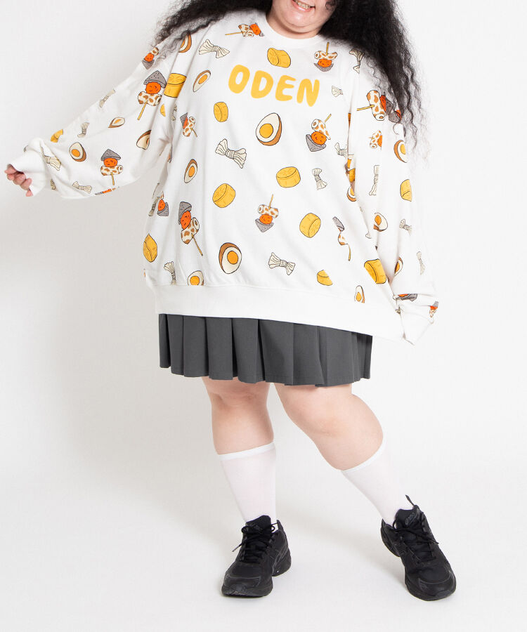 【新サイズ】フード総柄スウェット