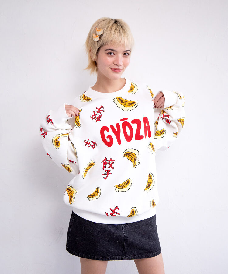 【新サイズ】フード総柄スウェット