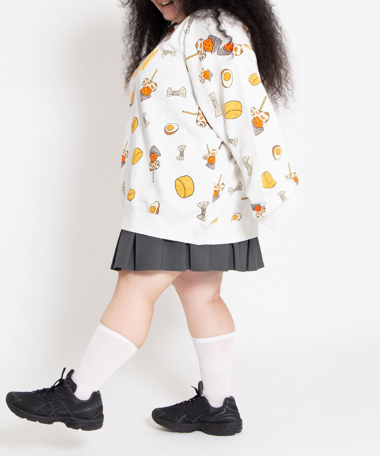 【新サイズ】フード総柄スウェット