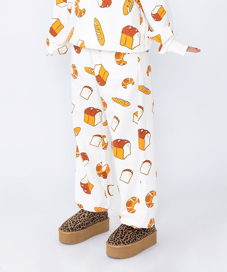 【新サイズ】フード総柄スウェットパンツ