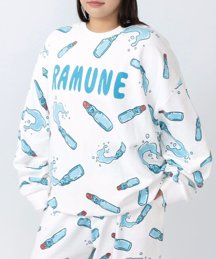 【新サイズ】フード総柄スウェット