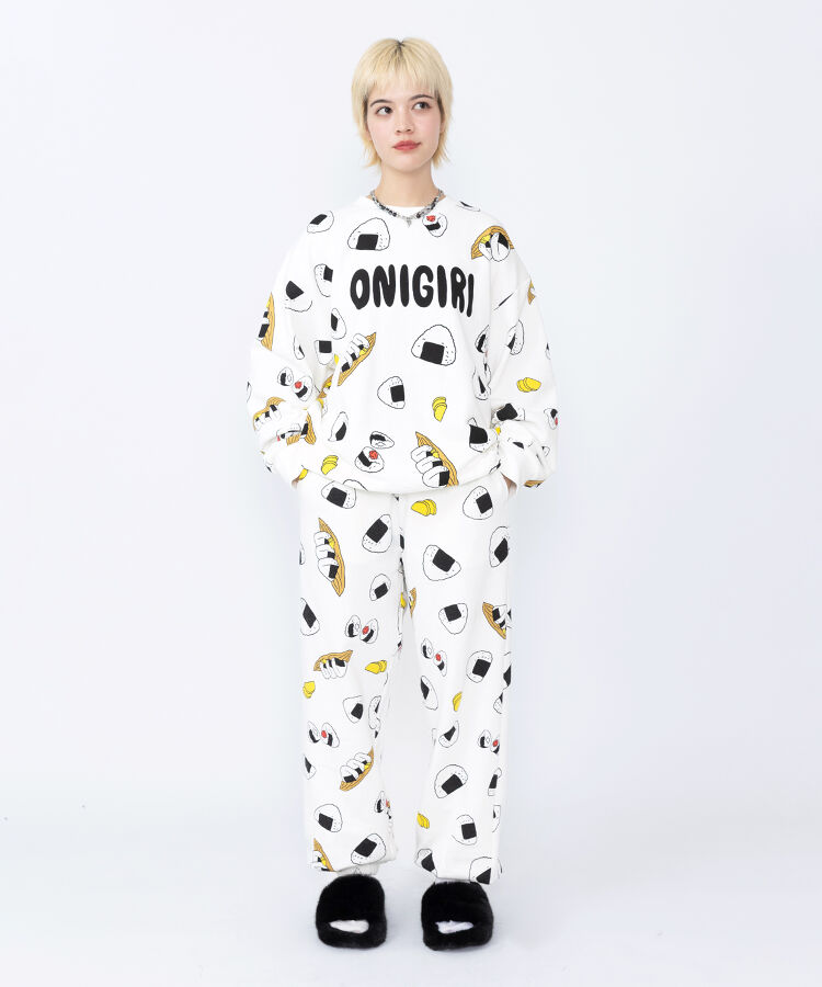 【新サイズ】フード総柄スウェット