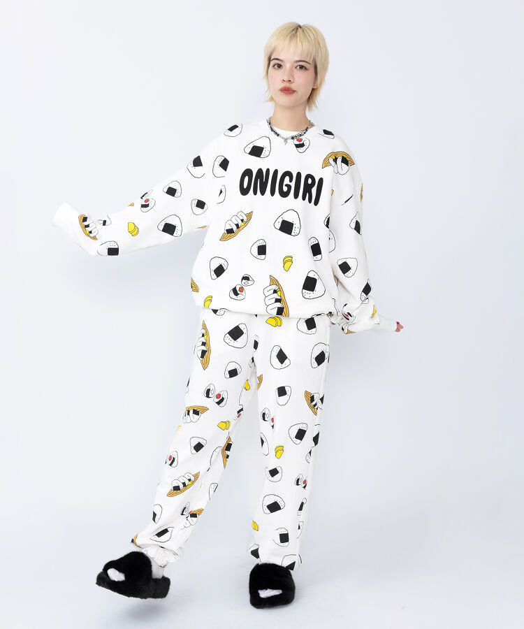 【新サイズ】フード総柄スウェット