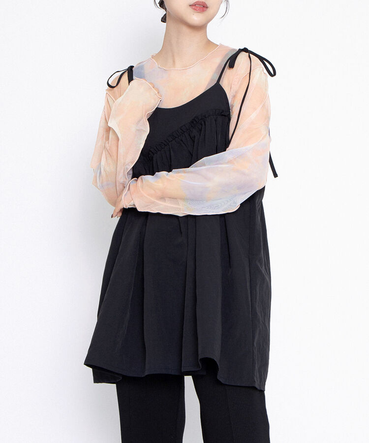 グラデーションシアートップス