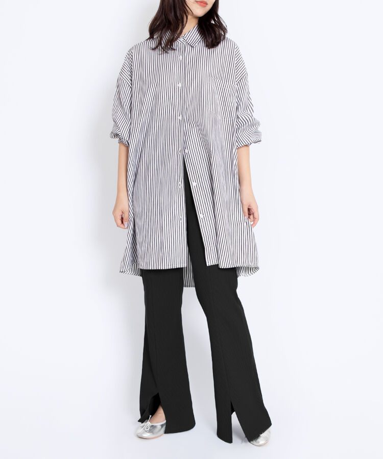 フロントスリットフレアパンツ