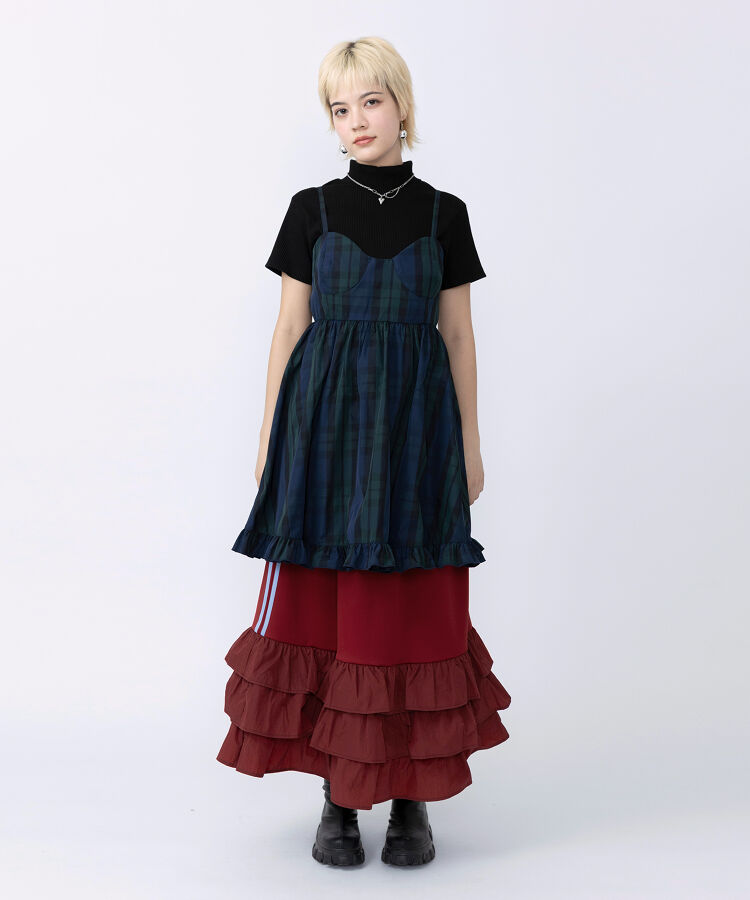 コルセットキャミワンピース