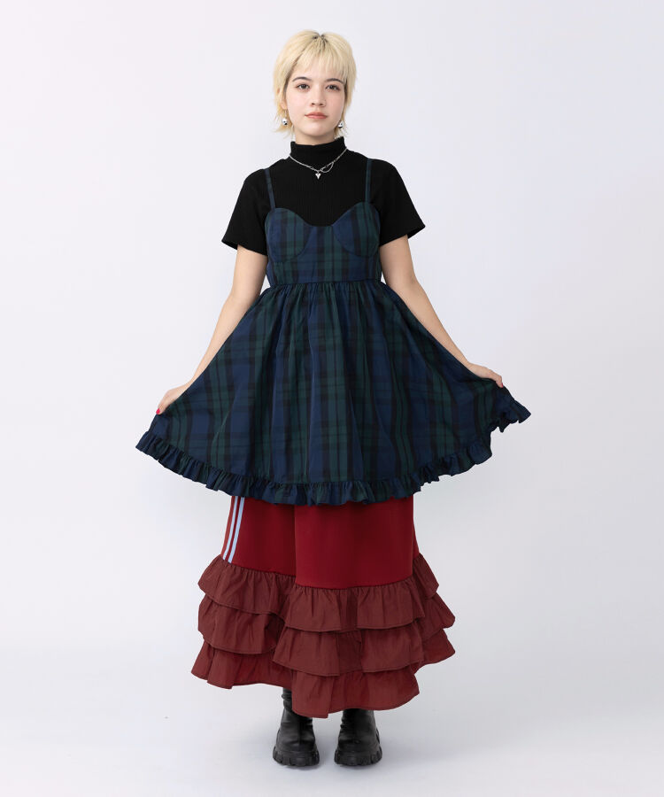 コルセットキャミワンピース