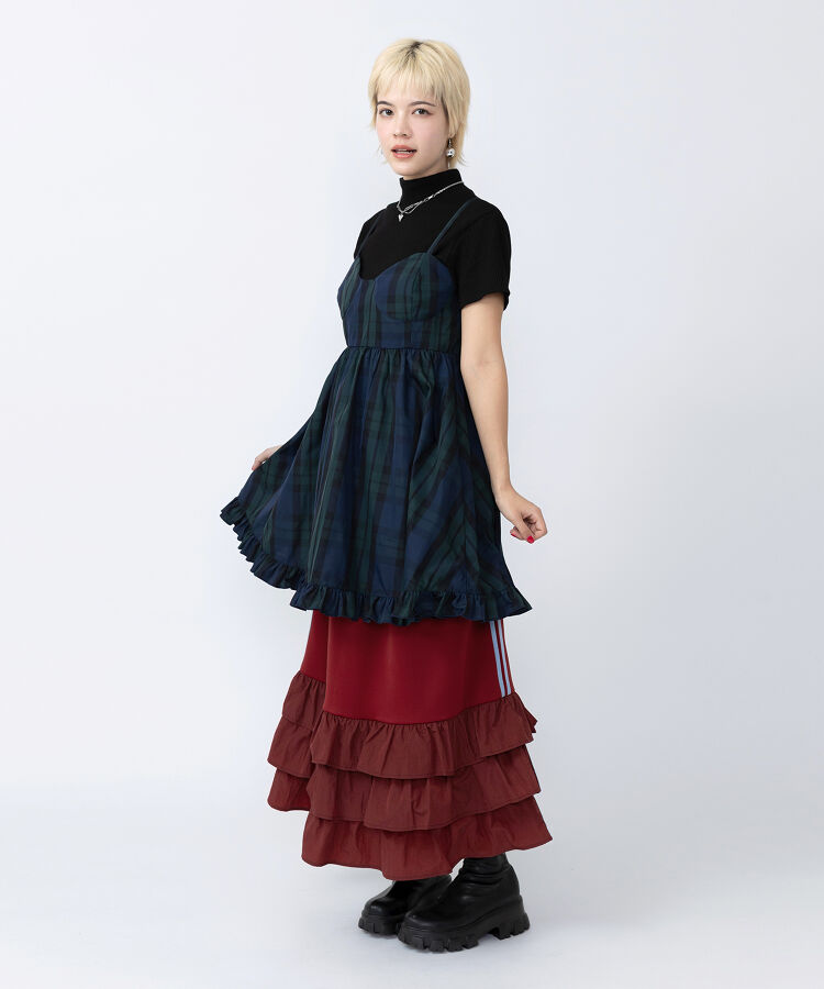 コルセットキャミワンピース