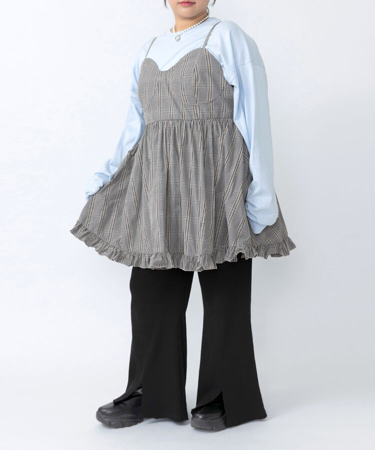 コルセットキャミワンピース