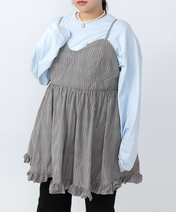 コルセットキャミワンピース