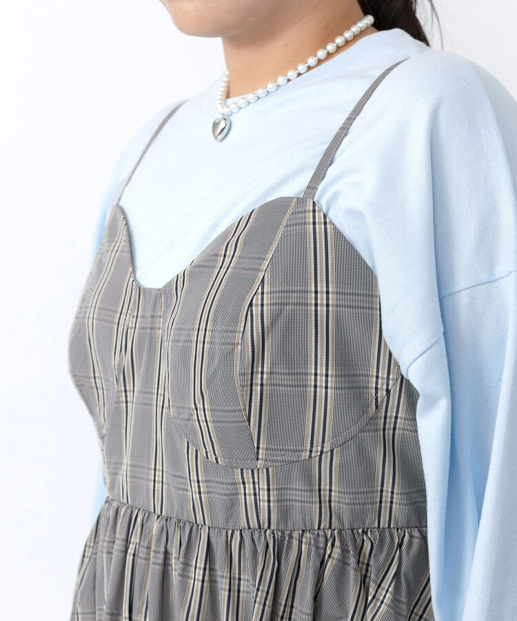 コルセットキャミワンピース