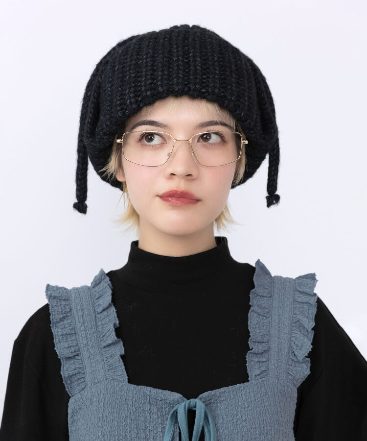 耳あて付きニット帽