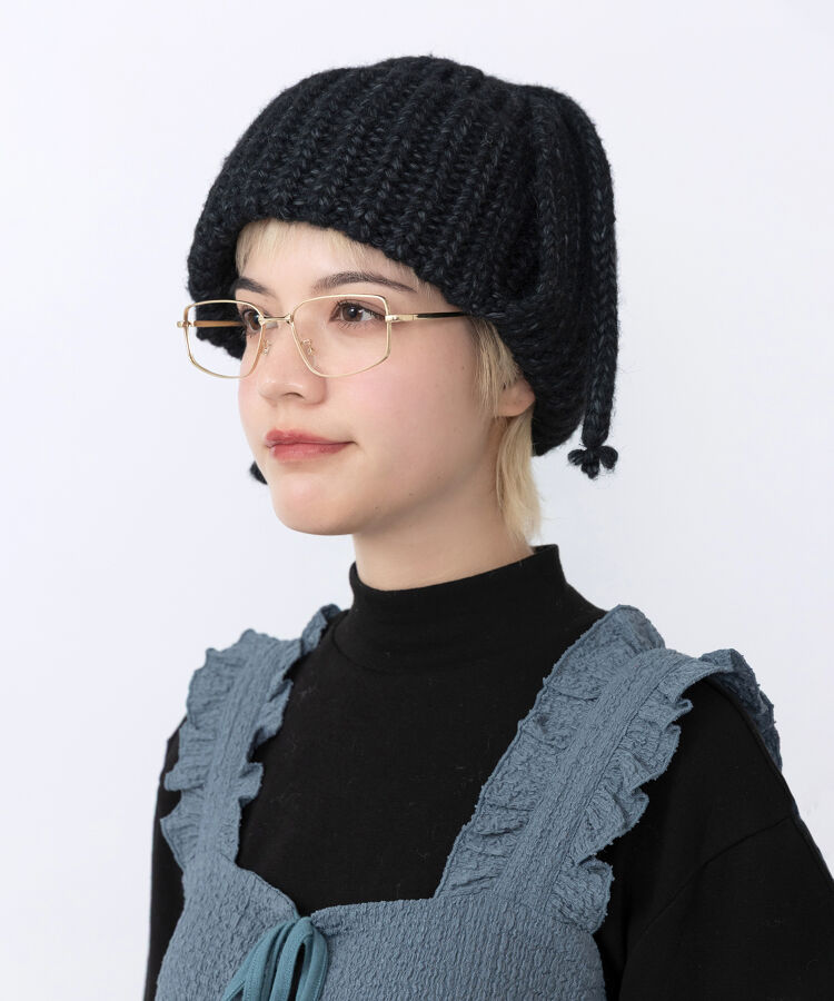 耳あて付きニット帽