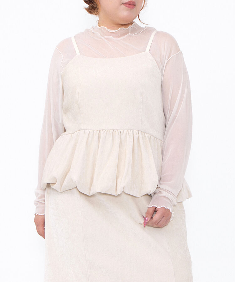 ベロアバルーンキャミチュニック