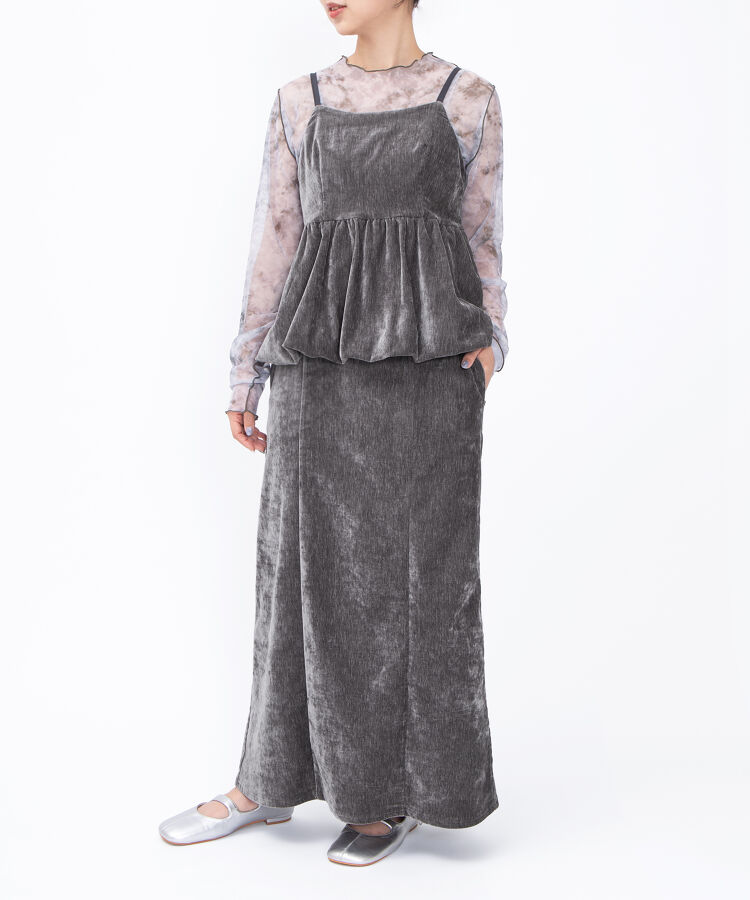 ベロアロングスカート