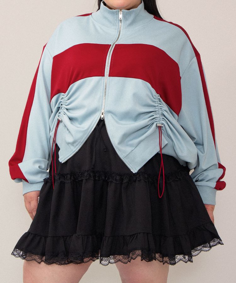 フロントドロストジャージトップ