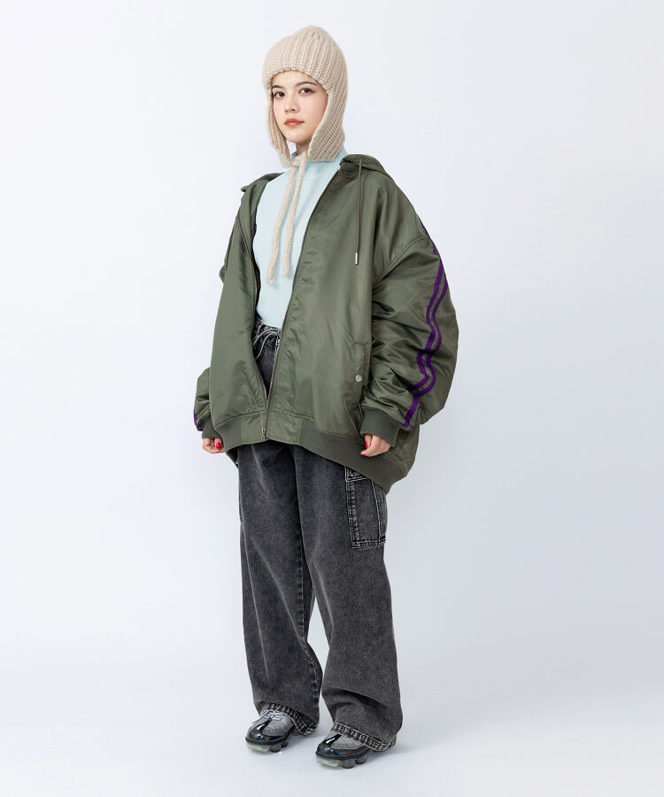 ハイネックリブTシャツ