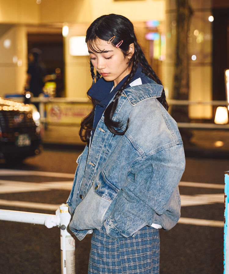 ビッグポケットデニムジャケット