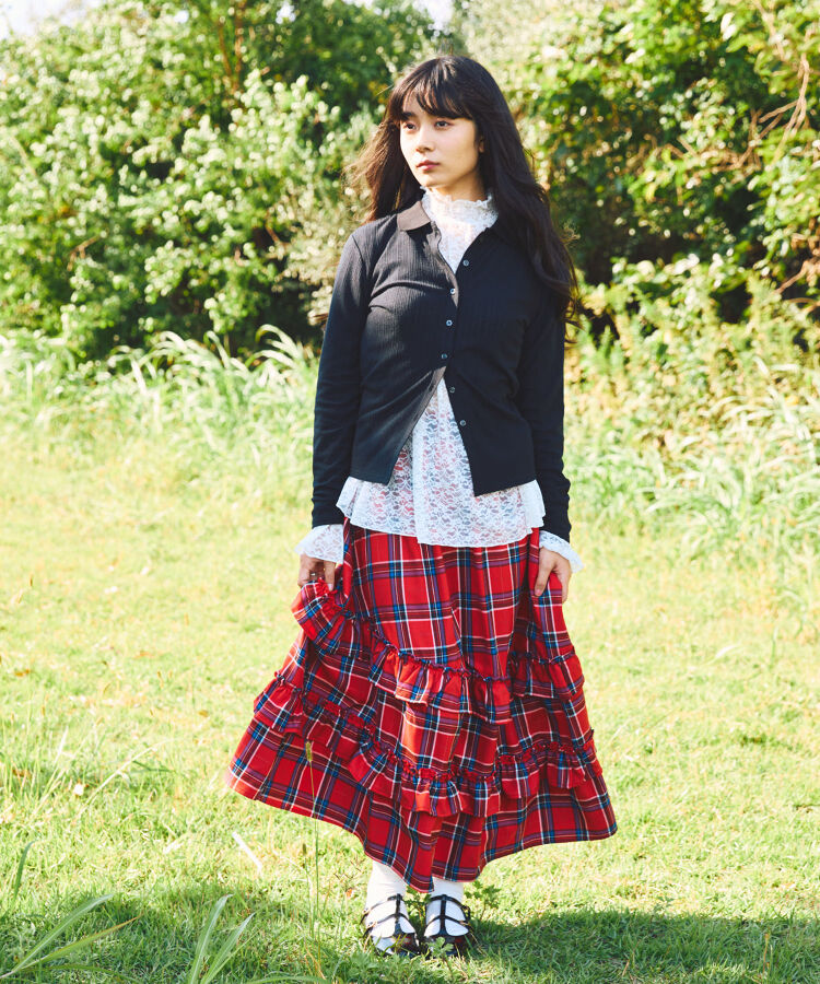 レースフレアチュニック