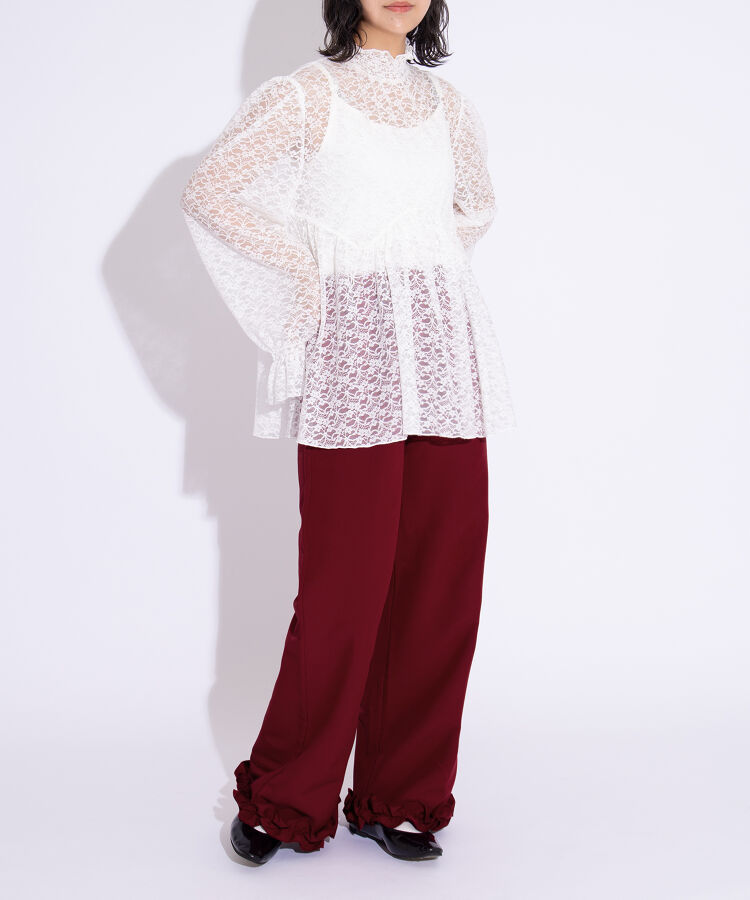 レースフレアチュニック