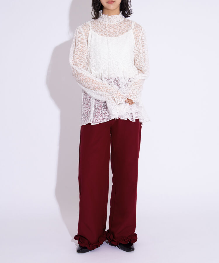 レースフレアチュニック