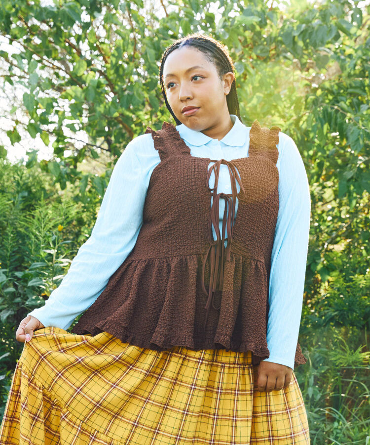 2WAYフリルキャミチュニック