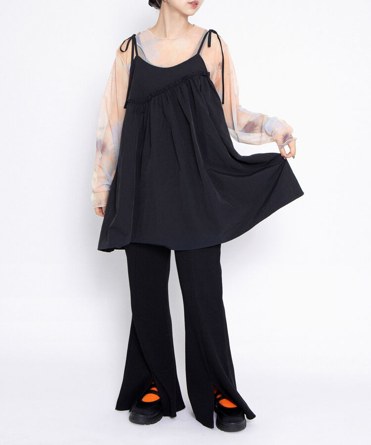 ナイロンリメイクキャミワンピース