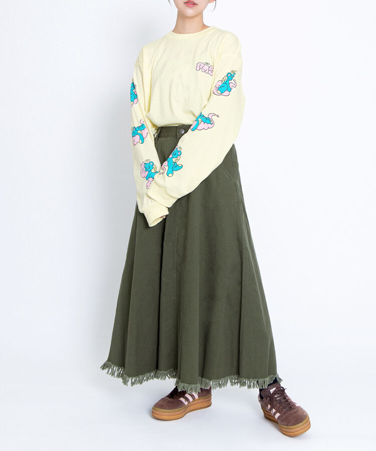 フリンジロングスカート