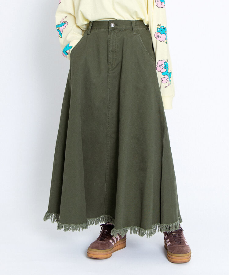 フリンジロングスカート