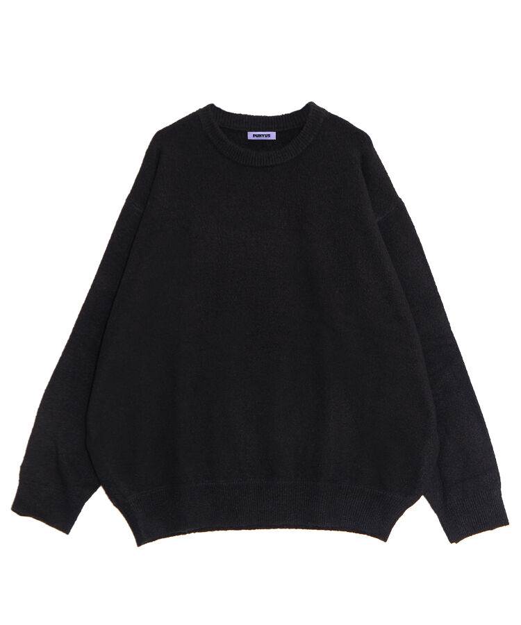 クルーネックカラーニット