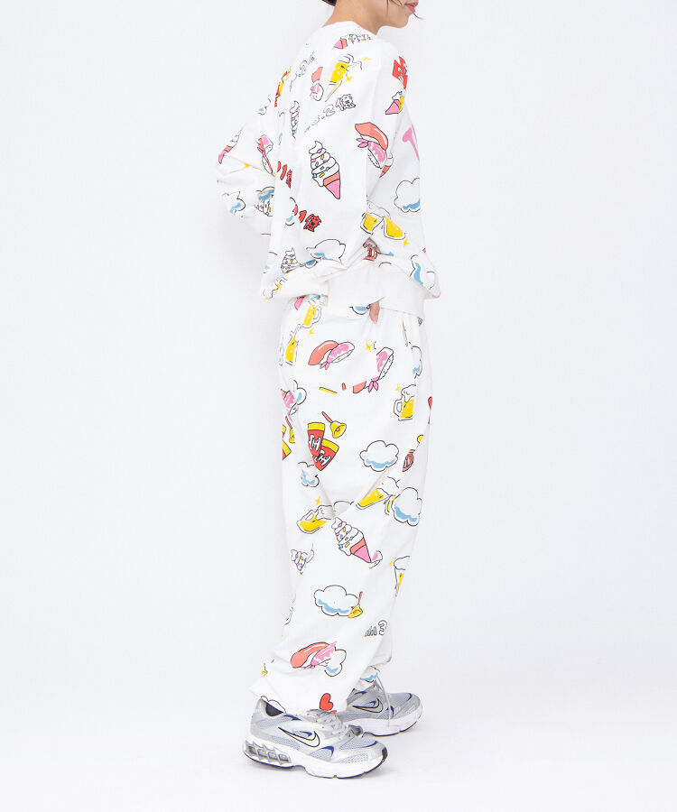 【新サイズ】天国と地獄総柄スウェットパンツ