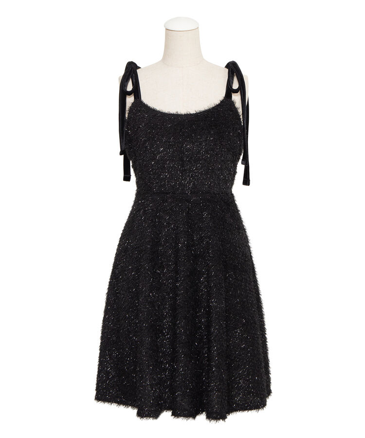 ショルダーリボンキャミワンピース