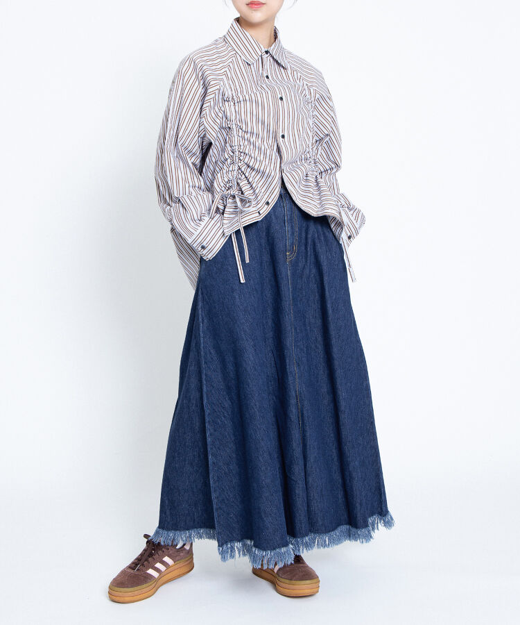 ドロストストライプシャツ